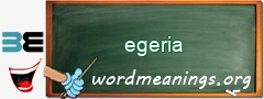 WordMeaning blackboard for egeria